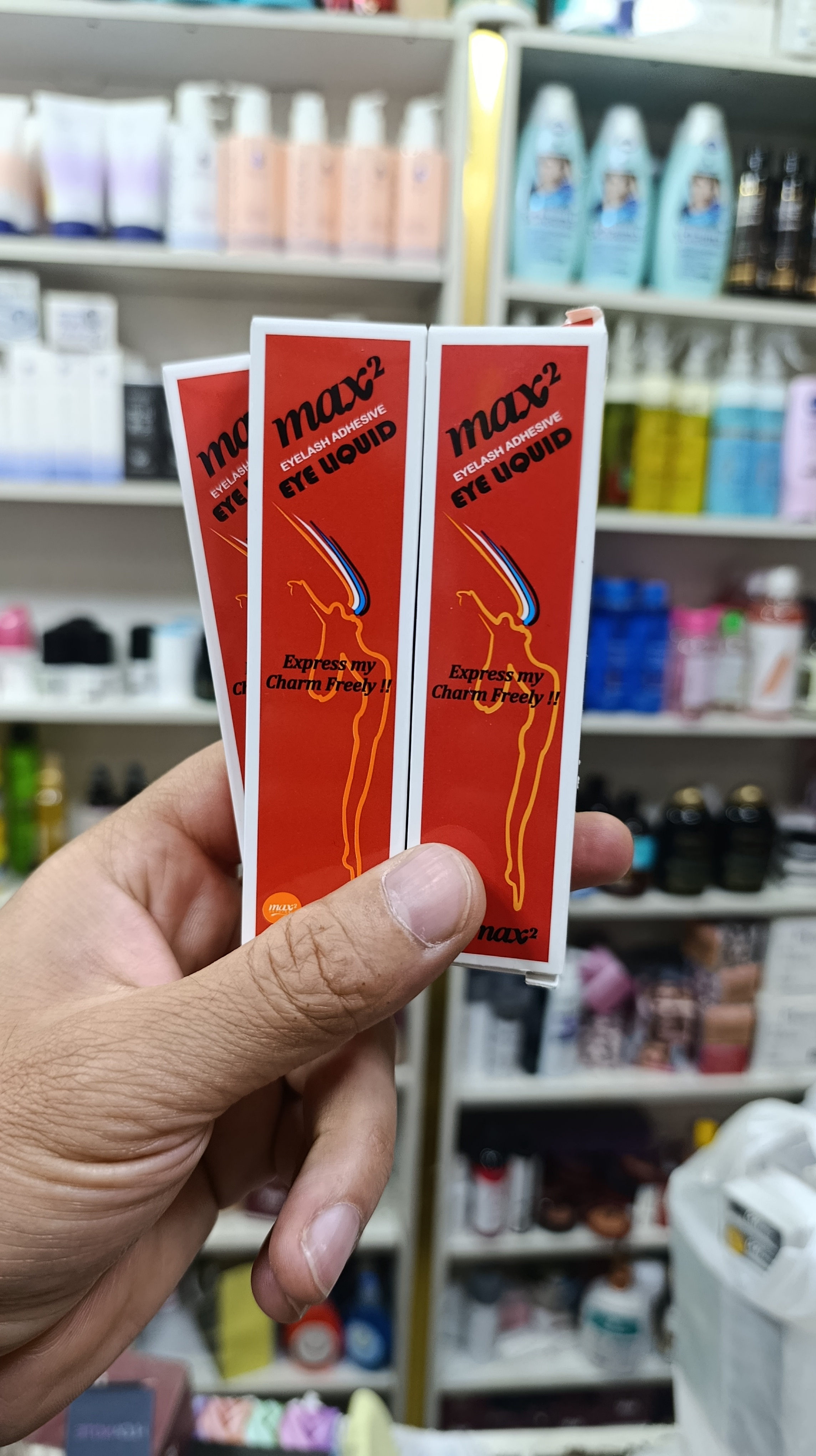 چسب مژه موقت مکسی تو سفید قلمی max 2